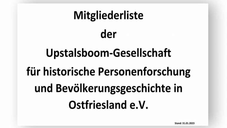 Mitgliederliste