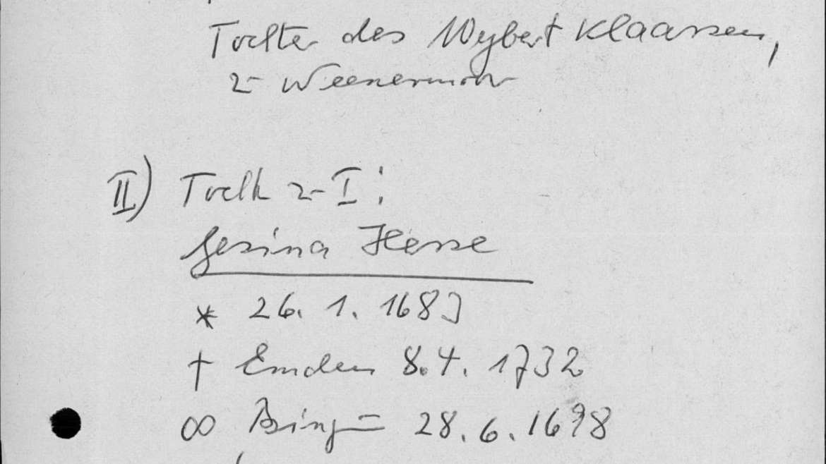 Liste der Familienakten