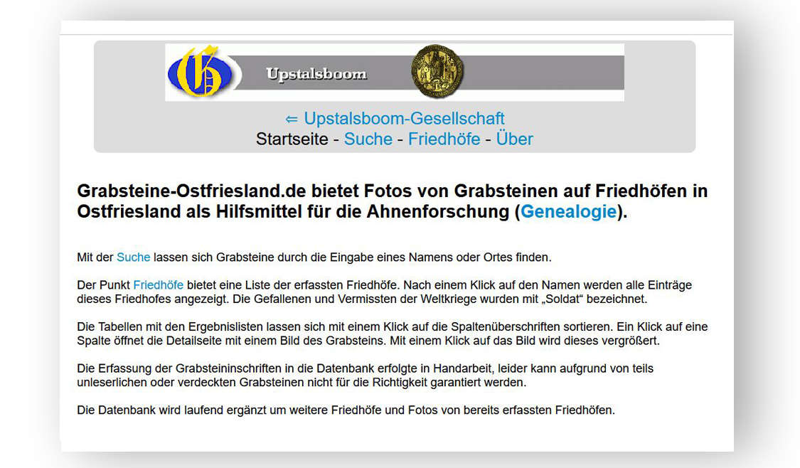 Durchbruch beim „1905-Problem“ in der Grabsteindatenbank