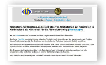 Durchbruch beim „1905-Problem“ in der Grabsteindatenbank